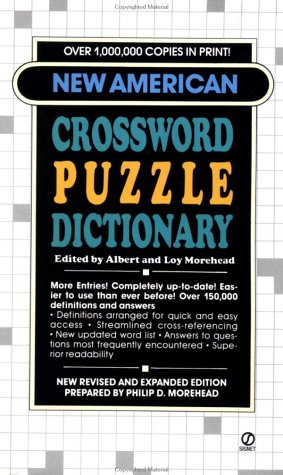 9780451145031: New American Crossword Puzzle Dictionary (New Revised And Expanded Edition) (Signet)