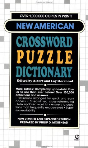 Imagen de archivo de New American Crossword Puzzle Dictionary a la venta por Direct Link Marketing