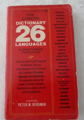 9780451146854: Bergman P.M. : Concise Dictionary of 26 Languages (Signet)