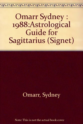 Sagittarius 1988 (Omarr Astrology) (9780451149060) by Omarr, Sydney