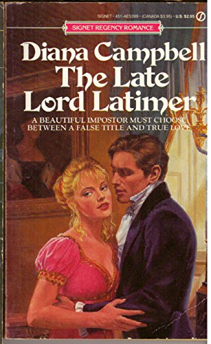 Stock image for The Late Lord Latimer for sale by SecondSale