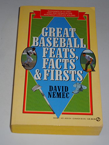Beispielbild fr Great Baseball Feats, Facts, and Firsts (Signet) zum Verkauf von Wonder Book