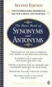 Imagen de archivo de The Basic Book of Synonyms and Antonyms a la venta por SecondSale