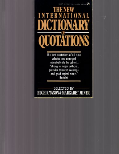 Imagen de archivo de The New International Dictionary of Quotations a la venta por Better World Books