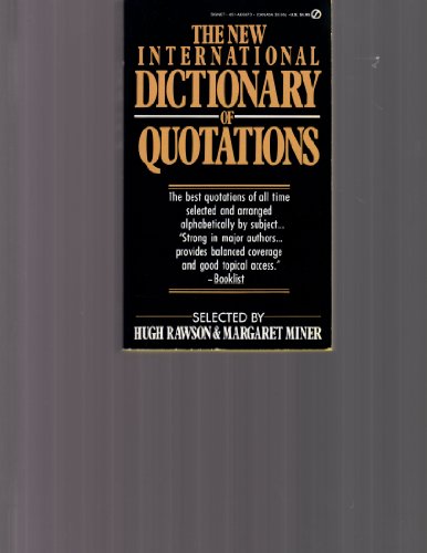 Stock image for The New International Dictionary of Quotations for sale by Better World Books