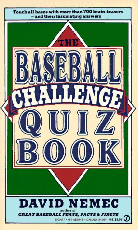 Stock image for The Baseball Challenge Quiz Book for sale by 2Vbooks