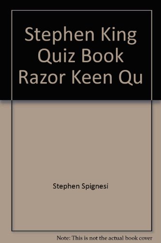 Stock image for Stephen King Quiz Book Razor Keen Qu for sale by R Bookmark