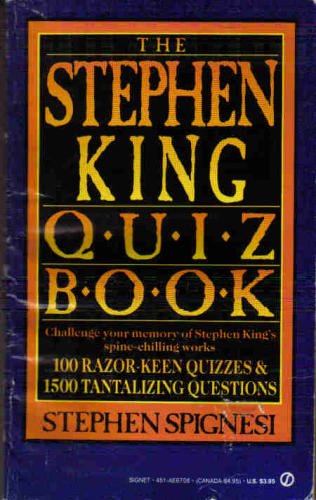 Stock image for Second Stephen King Quiz Book for sale by Better World Books