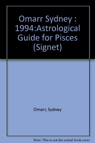 Beispielbild fr Pisces 1994 (Omarr Astrology) zum Verkauf von Wonder Book