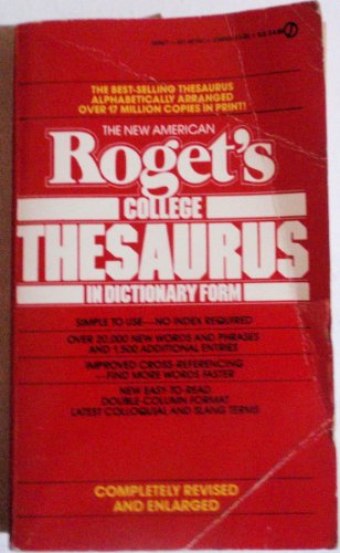 Stock image for The New American Roget's College Thesaurus in Dictionary Form for sale by Better World Books