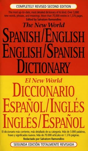 9780451181688: The New World Spanish/English,English/Spanish Dictionary: Second Edition [Idioma Ingls]: Completely Revised Second Edition