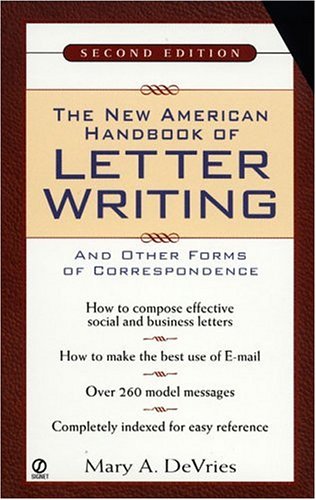 Beispielbild fr The New American Handbook of Letter Writing: Second Edition zum Verkauf von SecondSale