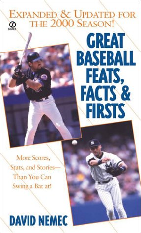 Beispielbild fr Great Baseball Facts, Feats, and First 2001 Edition (Great Baseball Feats, Facts & Firsts) zum Verkauf von Wonder Book