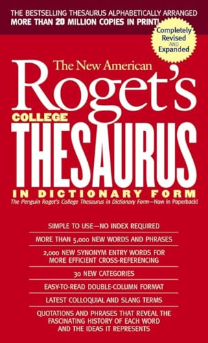 Imagen de archivo de New American Roget's College Thesaurus in Dictionary Form (Revised & Updated) a la venta por SecondSale