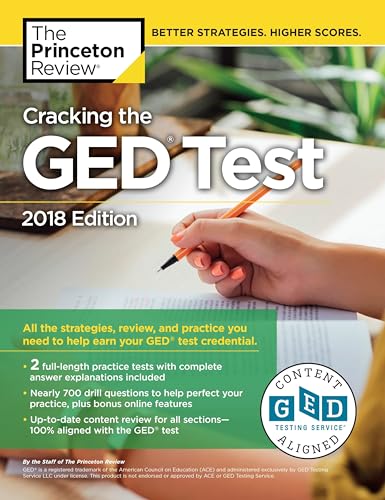 Stock image for Cracking the GED Test with 2 Practice Exams, 2018 Edition : All the Strategies, Review, and Practice You Need to Help Earn Your GED Test Credential for sale by Better World Books: West