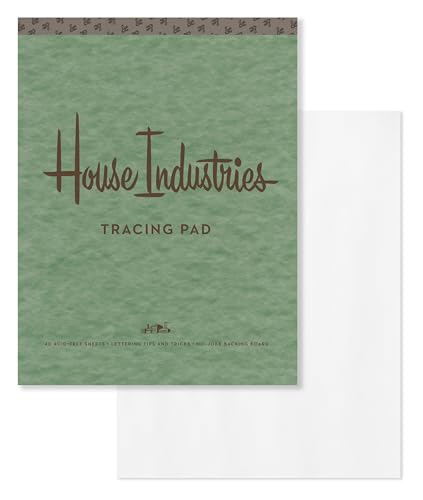 House-Industries-Tracing-Pad-40-AcidFree-Sheets-Lettering-Tips-ExtraThick-Backing-Board