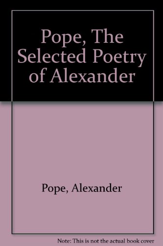 9780451508539: Pope, The Selected Poetry of Alexander