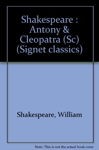 Imagen de archivo de Antony and Cleopatra a la venta por Better World Books