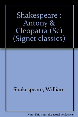 Stock image for Antony and Cleopatra for sale by Better World Books