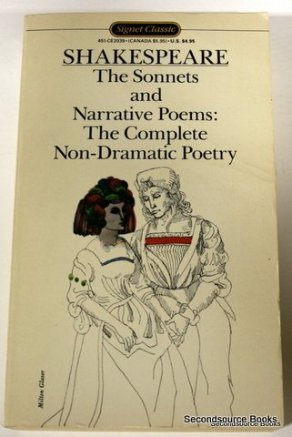 Stock image for The Sonnets and Narrative Poems: The Complete Non-Dramatic Poetry (Shakespeare, Signet Classic) for sale by HPB-Diamond