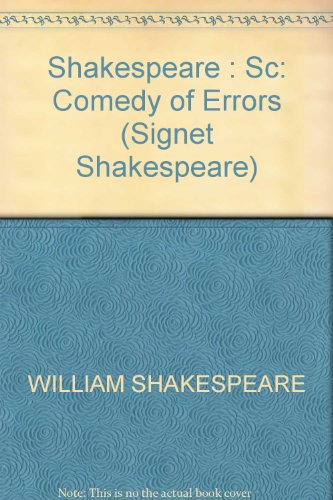 Imagen de archivo de The Comedy of Errors : Critical Essays a la venta por Better World Books