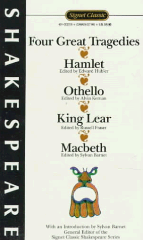 Beispielbild fr Four Great Tragedies : Hamlet; Othello; King Lear; Macbeth zum Verkauf von Better World Books