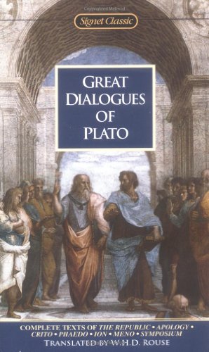 Beispielbild fr Great Dialogues of Plato : Complete Texts of the Republic, Apology, Crito Phaido, Ion and Meno zum Verkauf von Better World Books