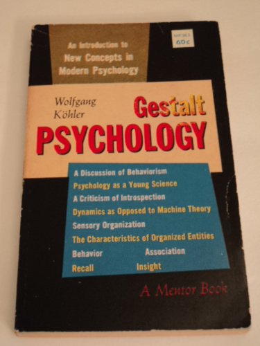 9780451603630: Gestalt Psychology