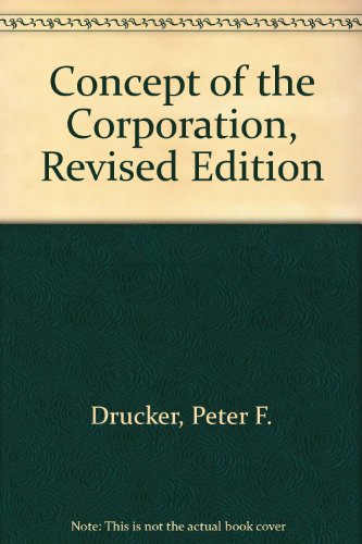 Stock image for The Concept of the Corporation for sale by Wonder Book