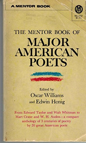 Stock image for Major American Poets, the Mentor Book of for sale by ThriftBooks-Atlanta