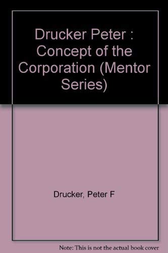 Stock image for Concept of the Corporation for sale by Better World Books