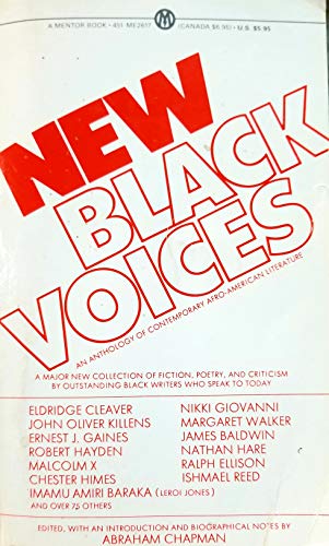 Imagen de archivo de New Black Voices : An Anthology of Contemporary Afro-American Literature a la venta por Better World Books