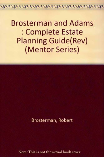 Beispielbild fr The Complete Estate Planning Guide : Including the Pros and Cons of Avoiding Probate zum Verkauf von Better World Books