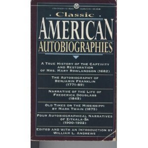 Stock image for Classic American Autobiographies for sale by Better World Books: West