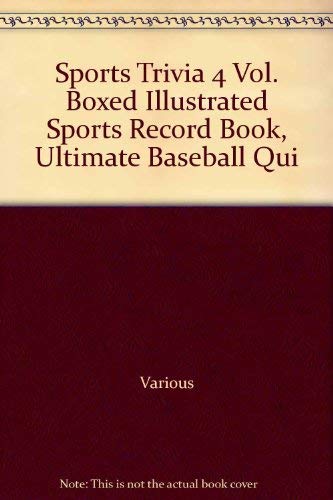 Stock image for Sports Trivia 4 Vol. Boxed Illustrated Sports Record Book, Ultimate Baseball Quiz Book for sale by HPB-Emerald