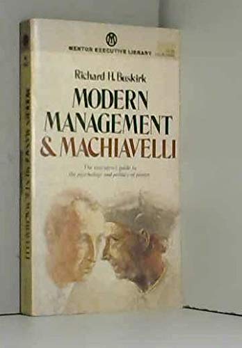 Stock image for Modern Management and Machiavelli for sale by Better World Books: West