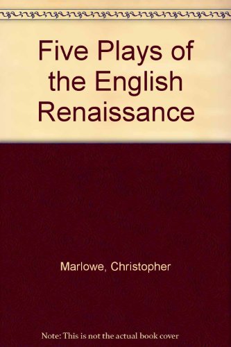 Beispielbild fr Five Plays of the English Renaissance zum Verkauf von HPB Inc.