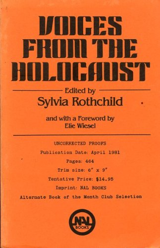 Stock image for Voices from the Holocaust for sale by Half Price Books Inc.