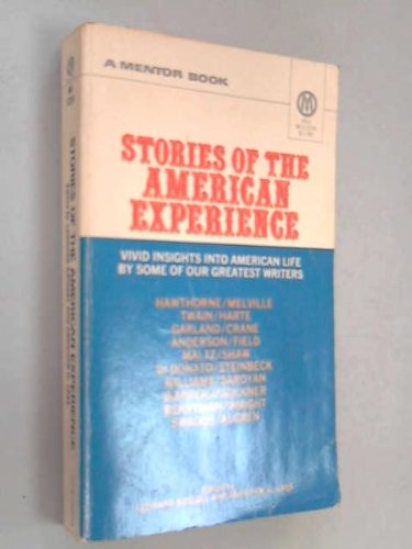 Stock image for Kriegel & Lass Eds. : Stories of the American Experience (Meridian S.) for sale by medimops