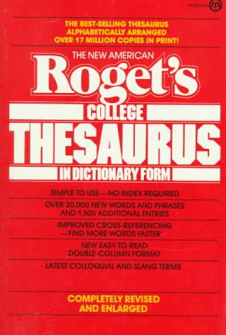 9780452009776: The New American Roget's College Thesaurus in Dictionary Form (Revised And Englarged Edn)