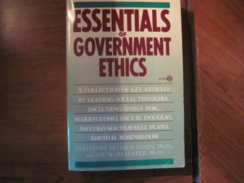 Stock image for Essentials of Government Ethics for sale by Wonder Book