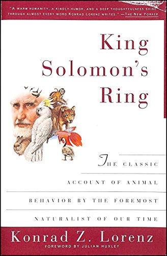 Stock image for King Solomon's Ring: New Light on Animals' Ways for sale by Books Unplugged