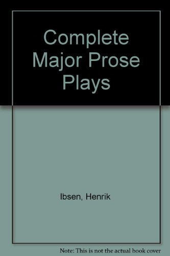 Stock image for The Complete Major Prose Plays for sale by Better World Books