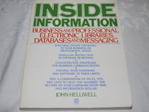 Inside Information (9780452257207) by Helliwell, John