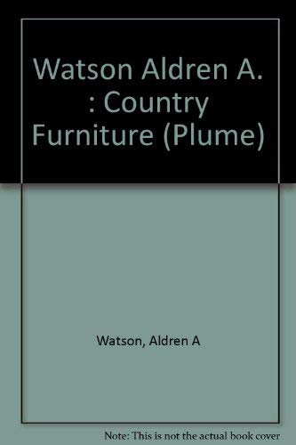 Beispielbild fr Country Furniture zum Verkauf von Better World Books