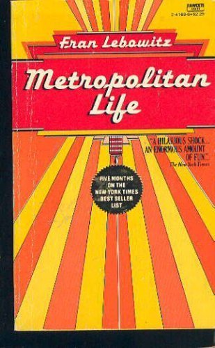 9780452263307: Lebowitz Fran : Metropolitan Life (Plume)