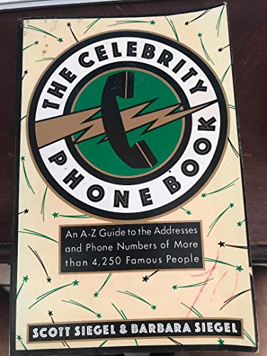 Stock image for The Celebrity Phone Book (Plume) for sale by Wonder Book