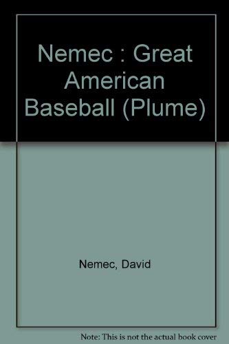 The Great American Baseball Team Book (9780452267817) by Nemec, David