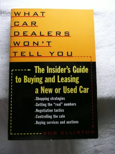 Beispielbild fr What Car Dealers Won't Tell You: The Insider's Guide to Buying or Leasing a New or Used Car zum Verkauf von Wonder Book