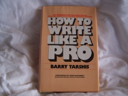 9780453004183: How to Write Like a Pro